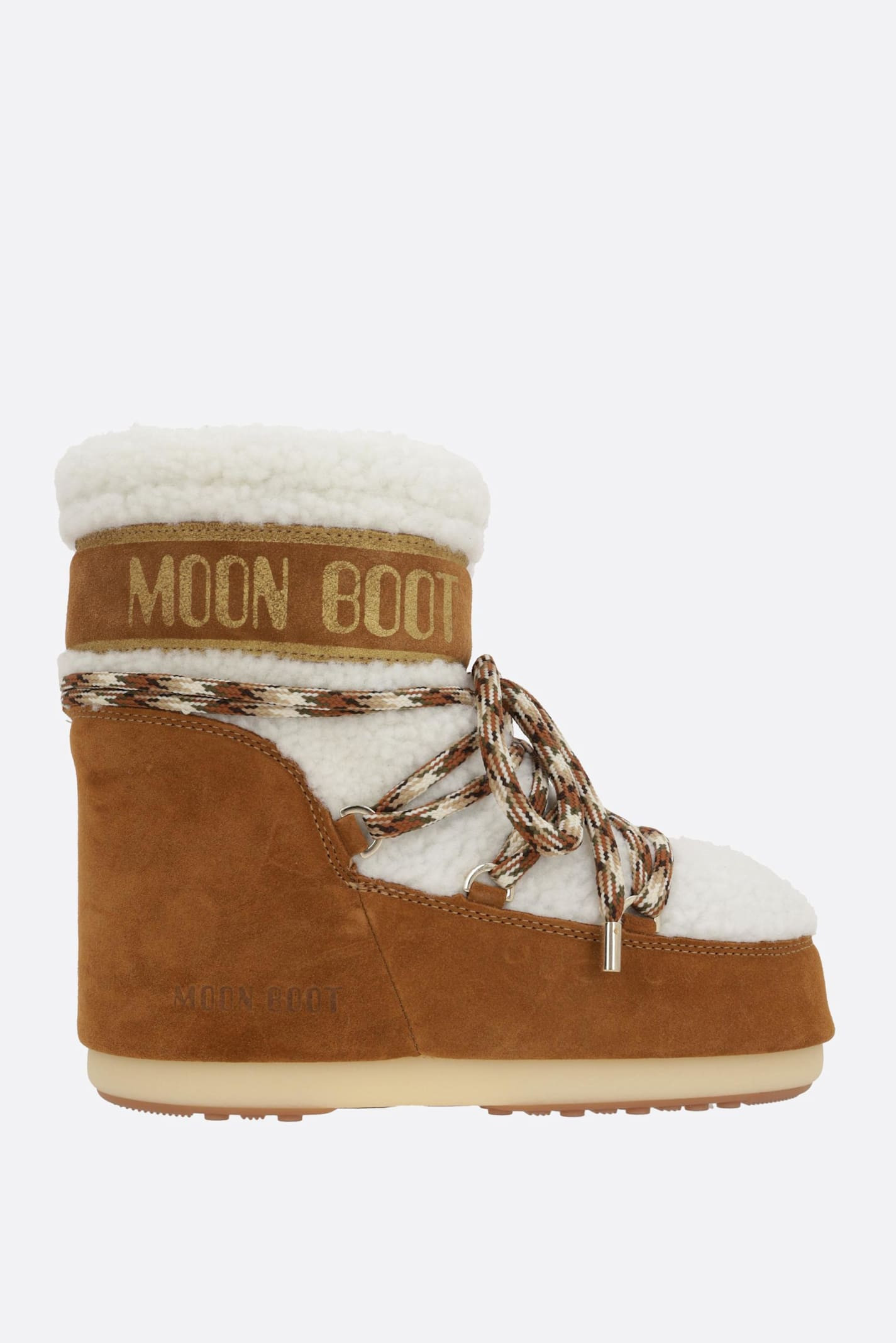 Moon Boot Mb Icon Low Suede And Shearling Snow Boots | Italist.com US
