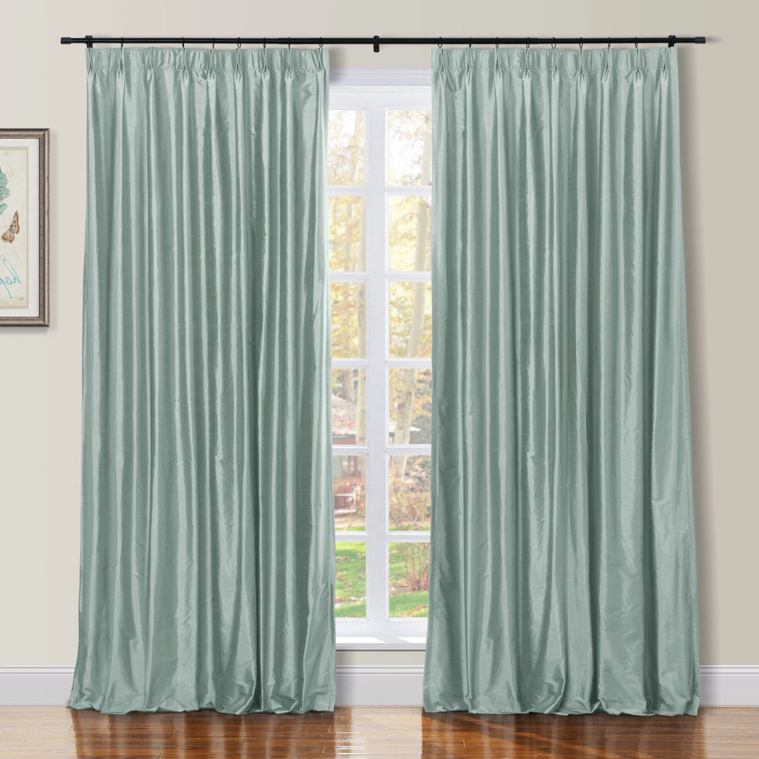 Selman Dupioni Silk Drapery Pleated | TWOPAGES