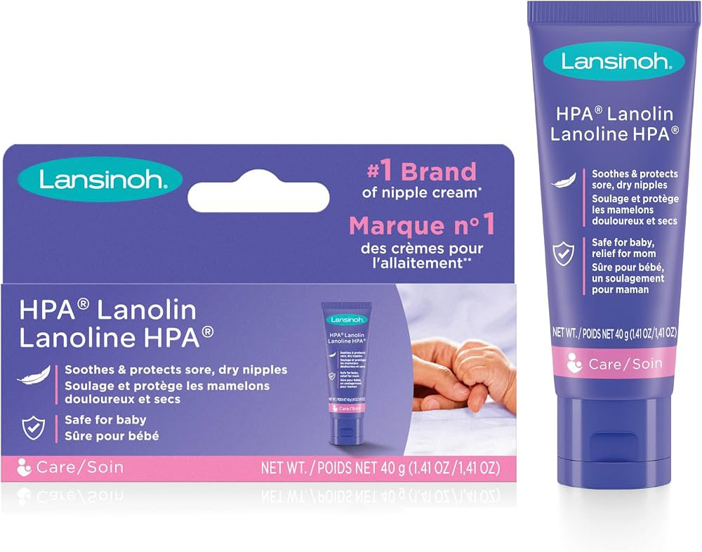 Lansinoh HPA Lanolin Nipple Cream, Soothes and Protects Sore, Dry Nipples, Safe for Baby and Mom,... | Amazon (CA)