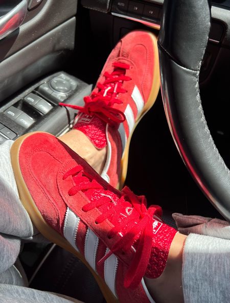 Red adidas in stock! Red gazelle 

#LTKShoeCrush