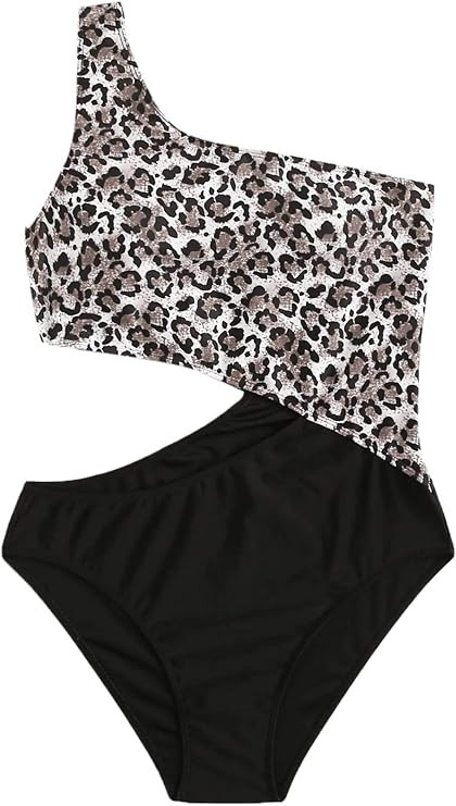 SweatyRocks Women's Bathing Suits One Shoulder Cutout One Piece Swimsuit Swimwear Monokini | Amazon (US)