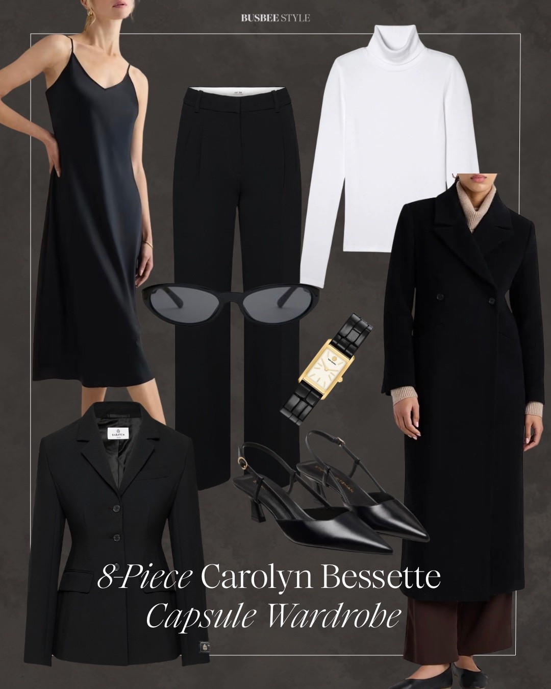 8 wardrobe essentials to master Carolyn Bessette’s iconic ‘90s style.🤍 Who else is watching “Love Story?” What are your thoughts?? 

#CarolynBessetteKennedy #LuxuryStyle #MinimalistFashion #QuietLuxury #90sstyle #lovestory 
