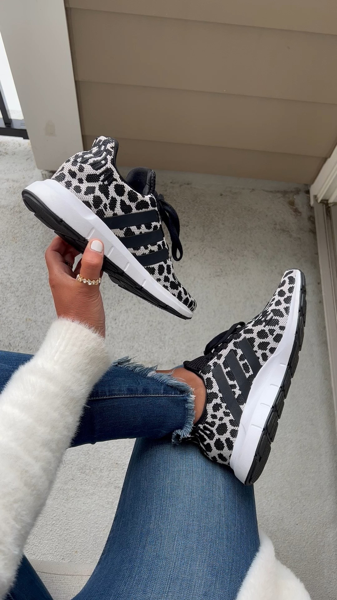 Adidas leopard swift sneakers now 25% off runs true to size 
