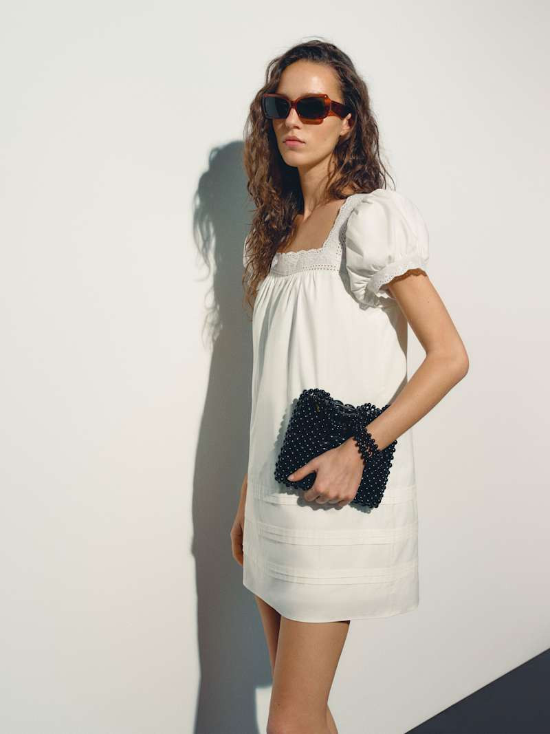 Reformation Joliette Dress Ivory Lace XL | Reformation (Global)
