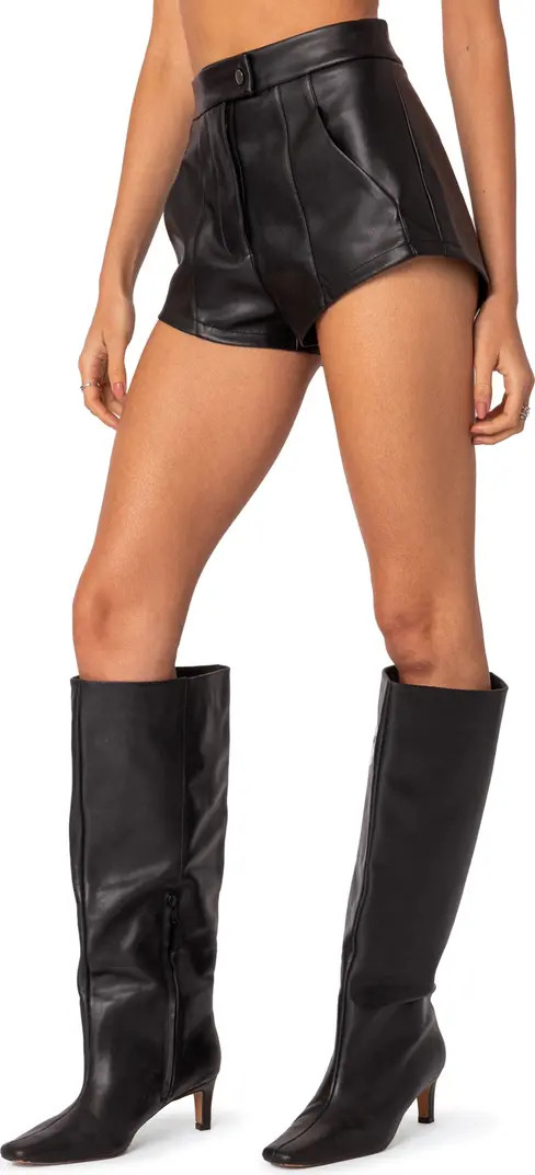 Ramona High Waist Faux Leather Shorts | Nordstrom