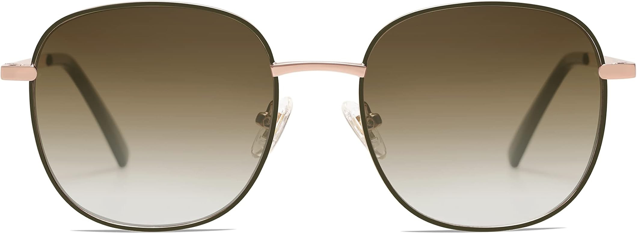 SOJOS Classic Trendy Square Sunglasses for Women Men Cute Big Frame Gold Shades SJ1137 | Amazon (US)