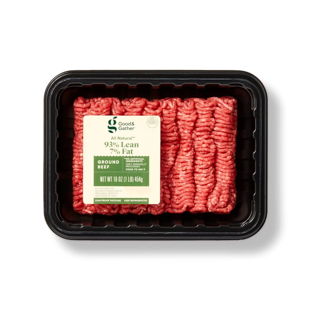 All Natural 93/7 Ground Beef - 1lb - Good & Gather™ | Target