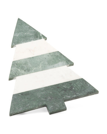 16x12 Marble Christmas Tree Serving Board | Marshalls