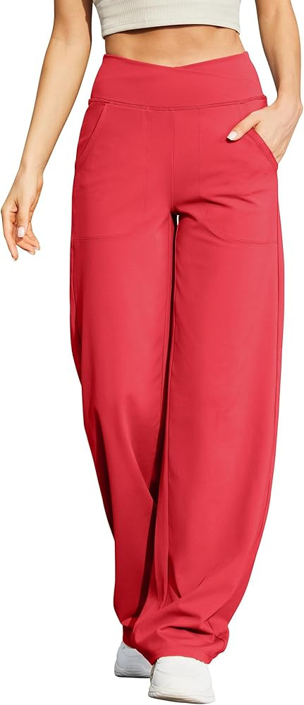 G4Free EverGoing Wide Leg Pants for Women Loose Yoga Pants with Pockets Petite/Regular/Tall Stret... | Amazon (US)