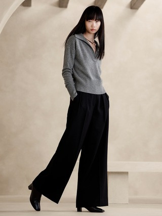 Luna Cashmere Sweater Polo | Banana Republic (US)