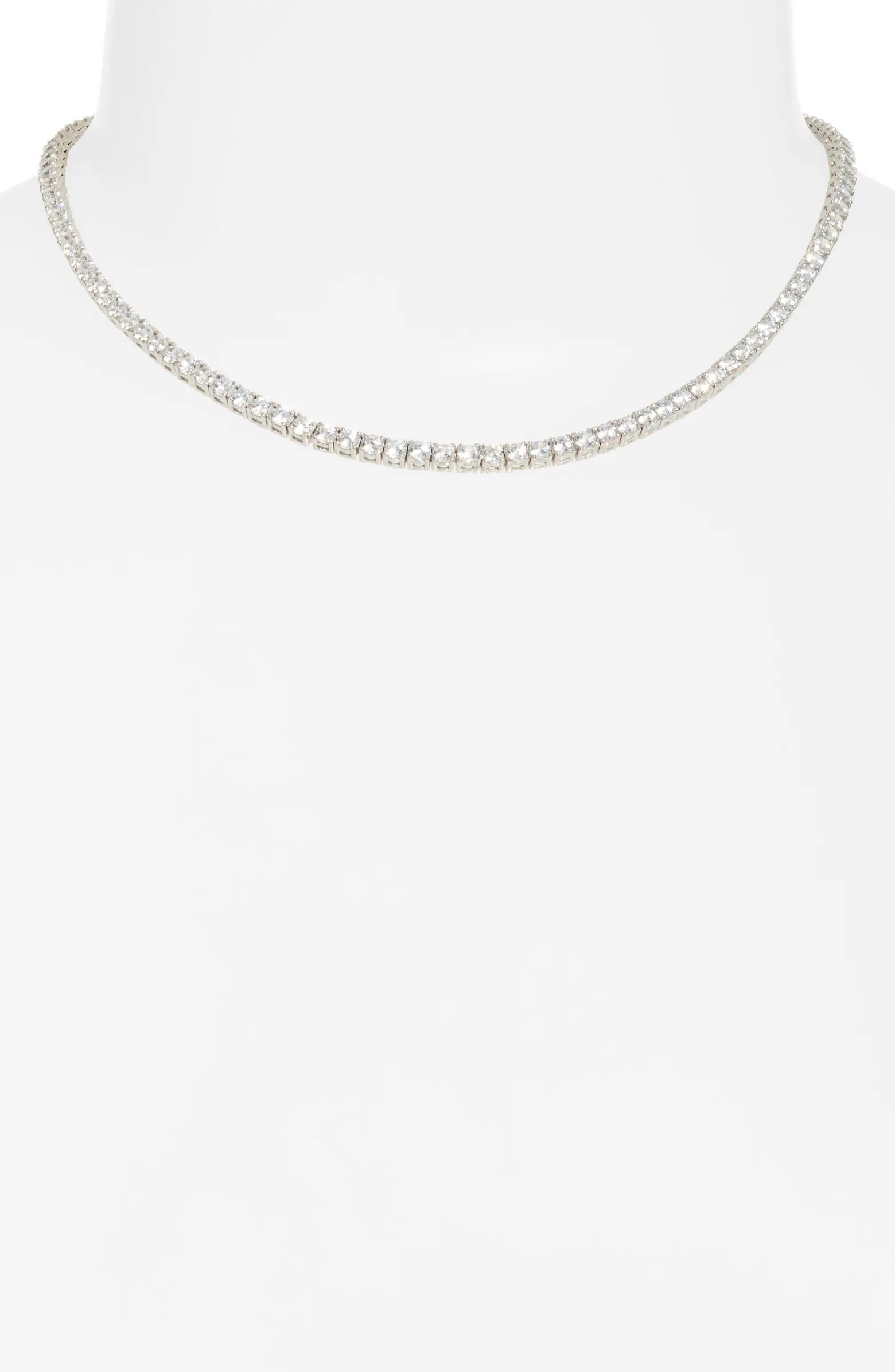 SHYMI Classic Cubic Zirconia Tennis Necklace | Nordstrom | Nordstrom