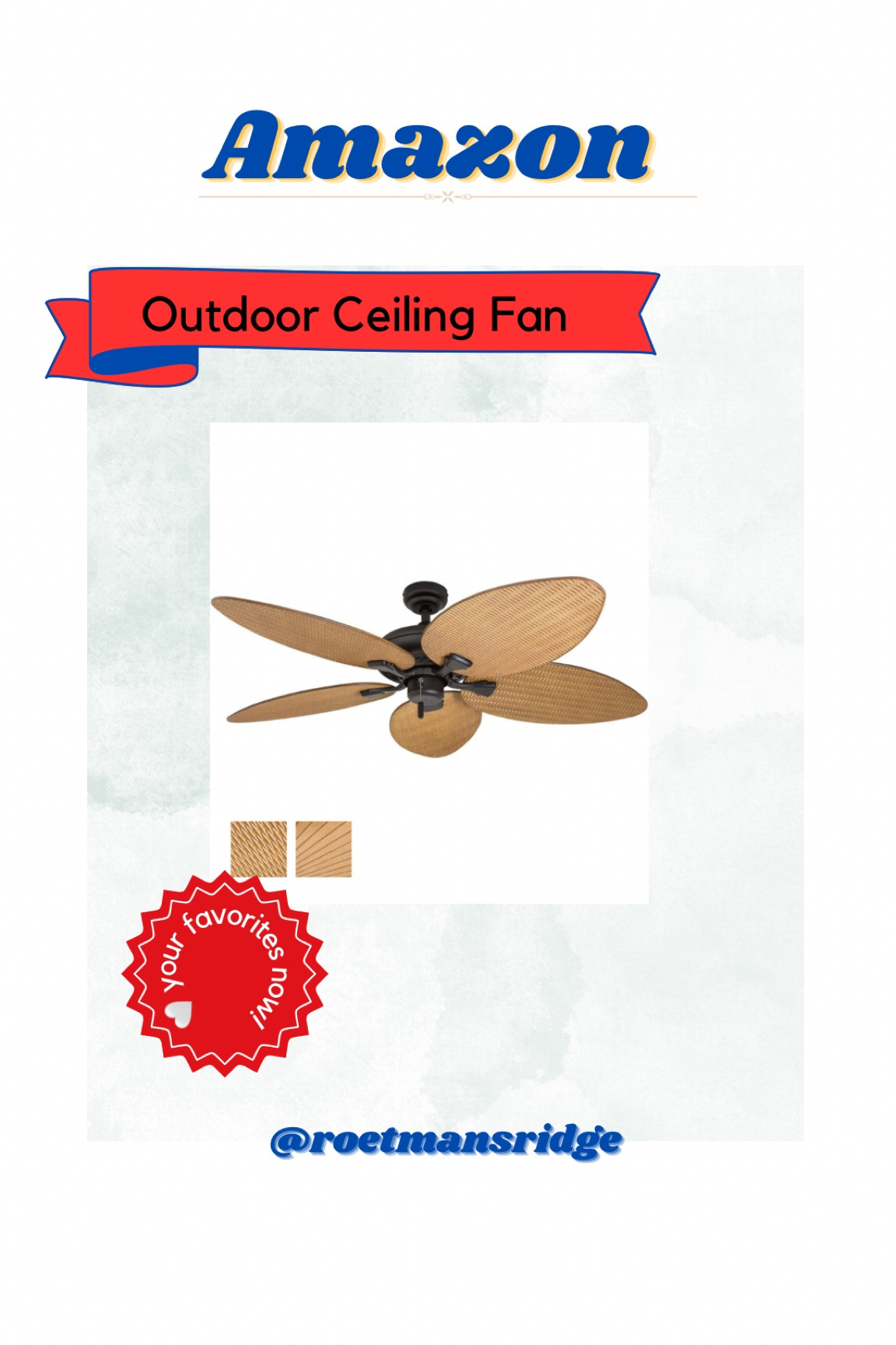 Time to replace our front porch fans. The Arizona heat isn’t kind to these. Grab the $10 off coupon for this tropical ceiling fan.

#LTKhome