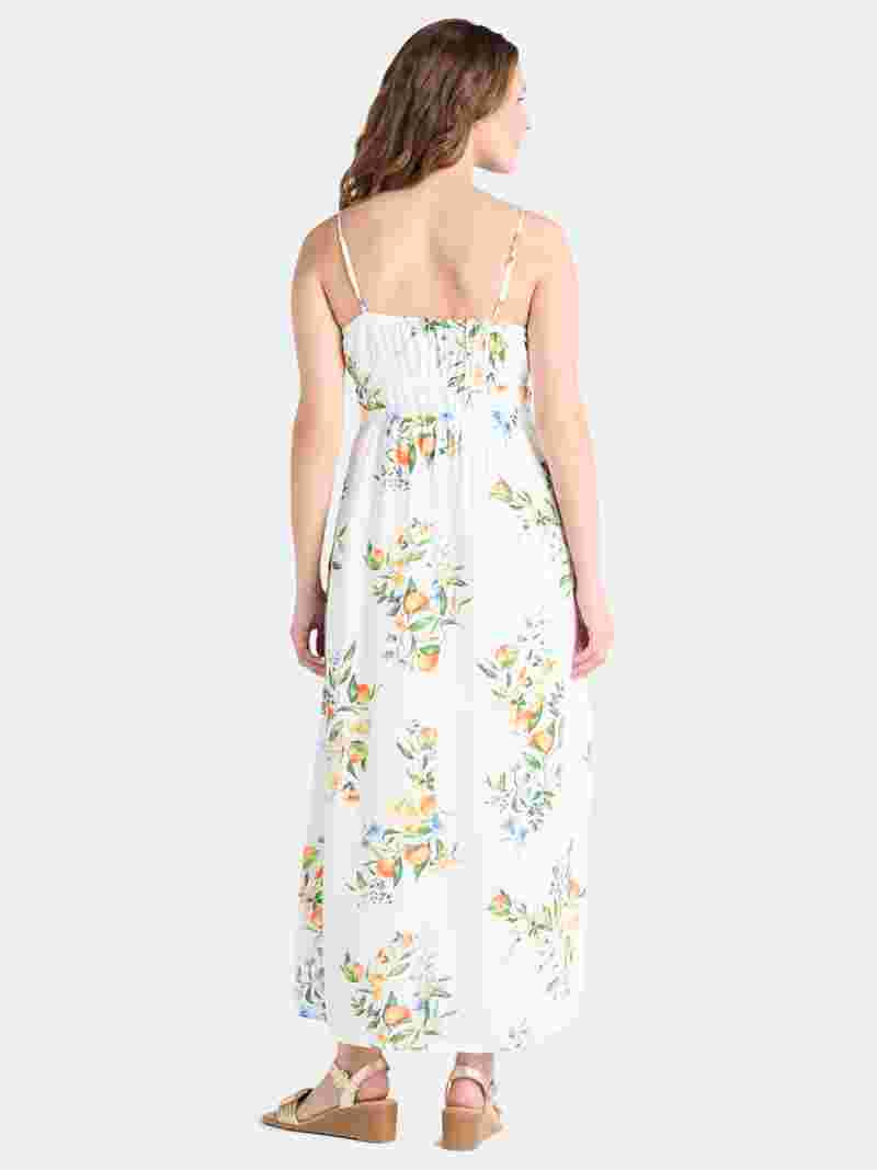 Time and Tru Women's and Women's Plus Smocked Waist Maxi Dress, Sizes XS-4X | Walmart (US)