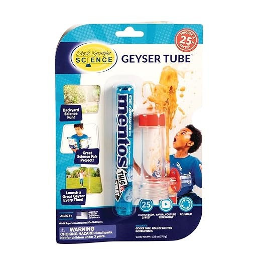 Steve Spangler Science Geyser Tube Experiment, Chemical Reactions Science Experiments for Kids, A... | Amazon (US)