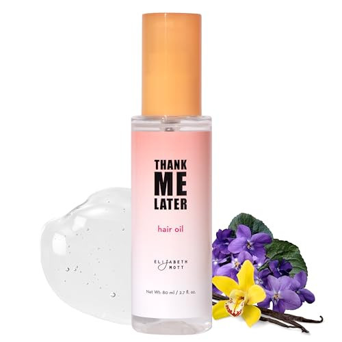 Elizabeth Mott Hair Oil for Frizzy, Damaged, Dry Hair – Rosemary, Lavender, Thyme, Jasmine, Sage & Chamomile Extract – Deeply Nourishing, Moisturizing & Strengthening Formula – Full Size 80 mL | Amazon (US)