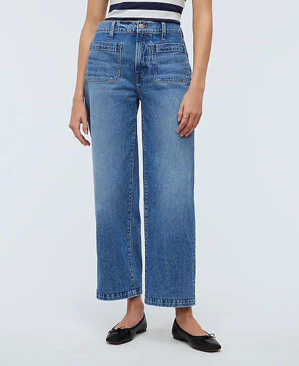 The Emmett Wide-Leg Full Length Jean: Patch Pocket Edition | Madewell