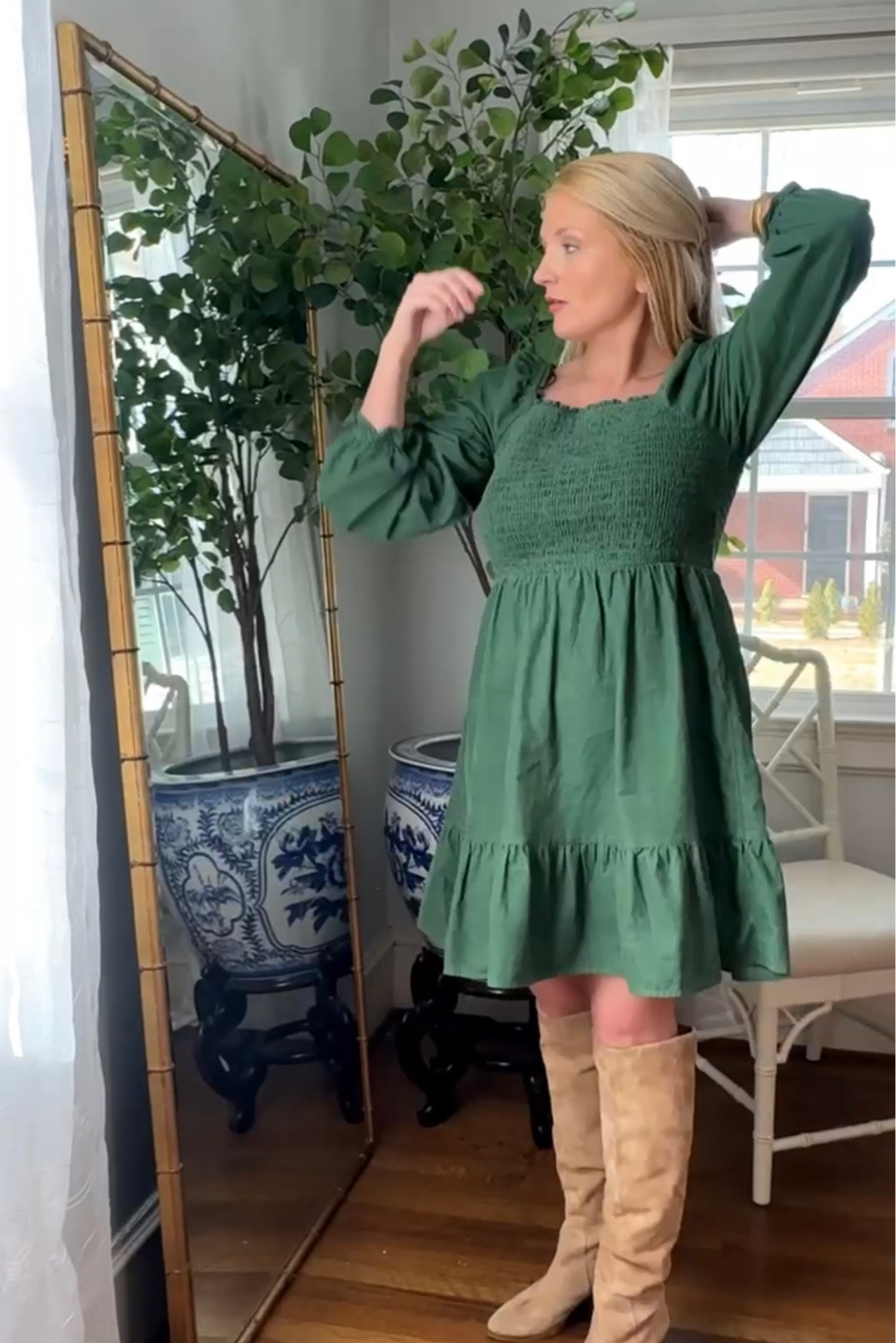   Church outfit idea! Can’t believe this dress is under $25! 

#LTKmidsize #LTKsalealert #LTKstyletip