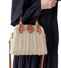 Bamboo Handle Wicker Crossbody | Sea Marie Designs