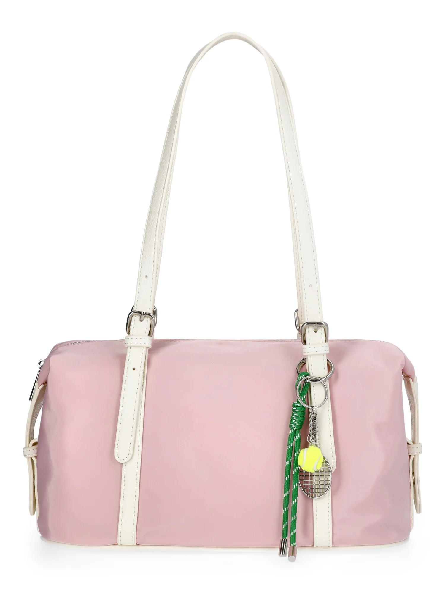 No Boundaries Women's Fashion Clubhouse Shoulder Bag, Pink Lemonade | Walmart (US)