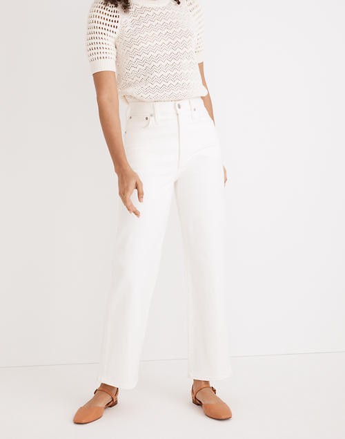 The Perfect Vintage Wide-Leg Crop Jean in Tile White | Madewell