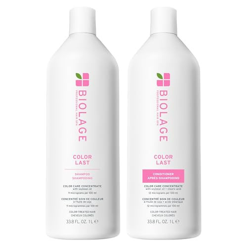 Biolage Color Last Shampoo & Conditioner Set | Helps Protect Hair & Maintain Vibrant Color | For Color-Treated Hair | Paraben & Silicone-Free | Vegan | Amazon (US)