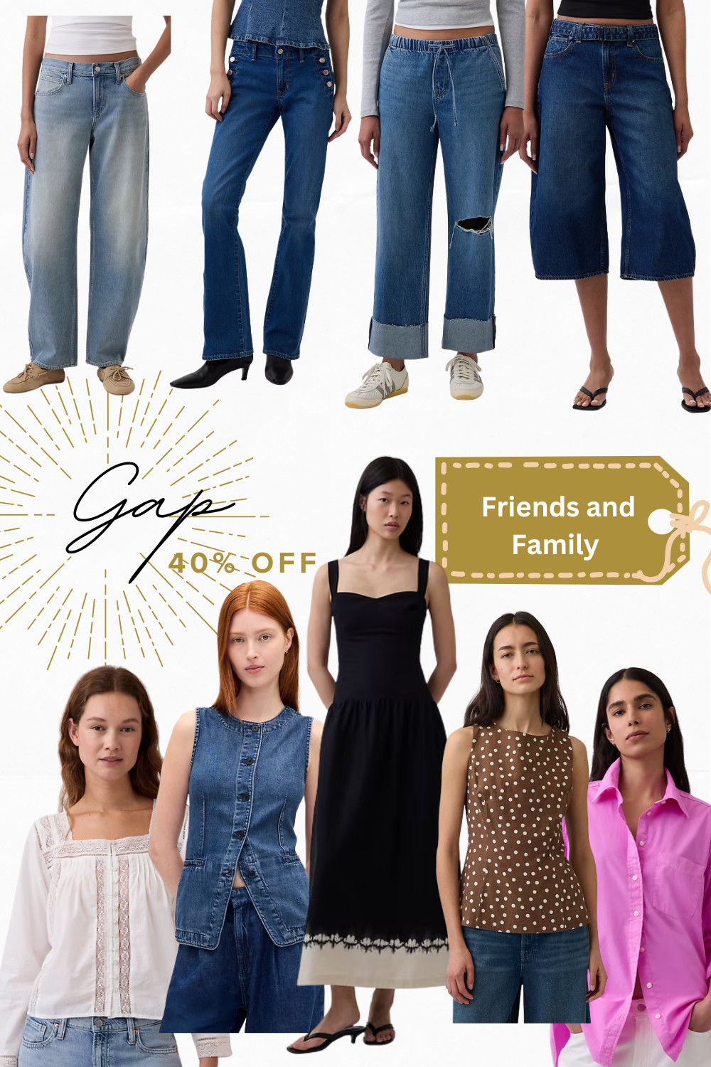 So many great pieces to help update your summer and spring wardrobe! 

#summersale #gapsale #springoutfit #summeroutfit #denim #jeans 

 #LTKSpringSale #LTKSaleAlert #LTKMidsize