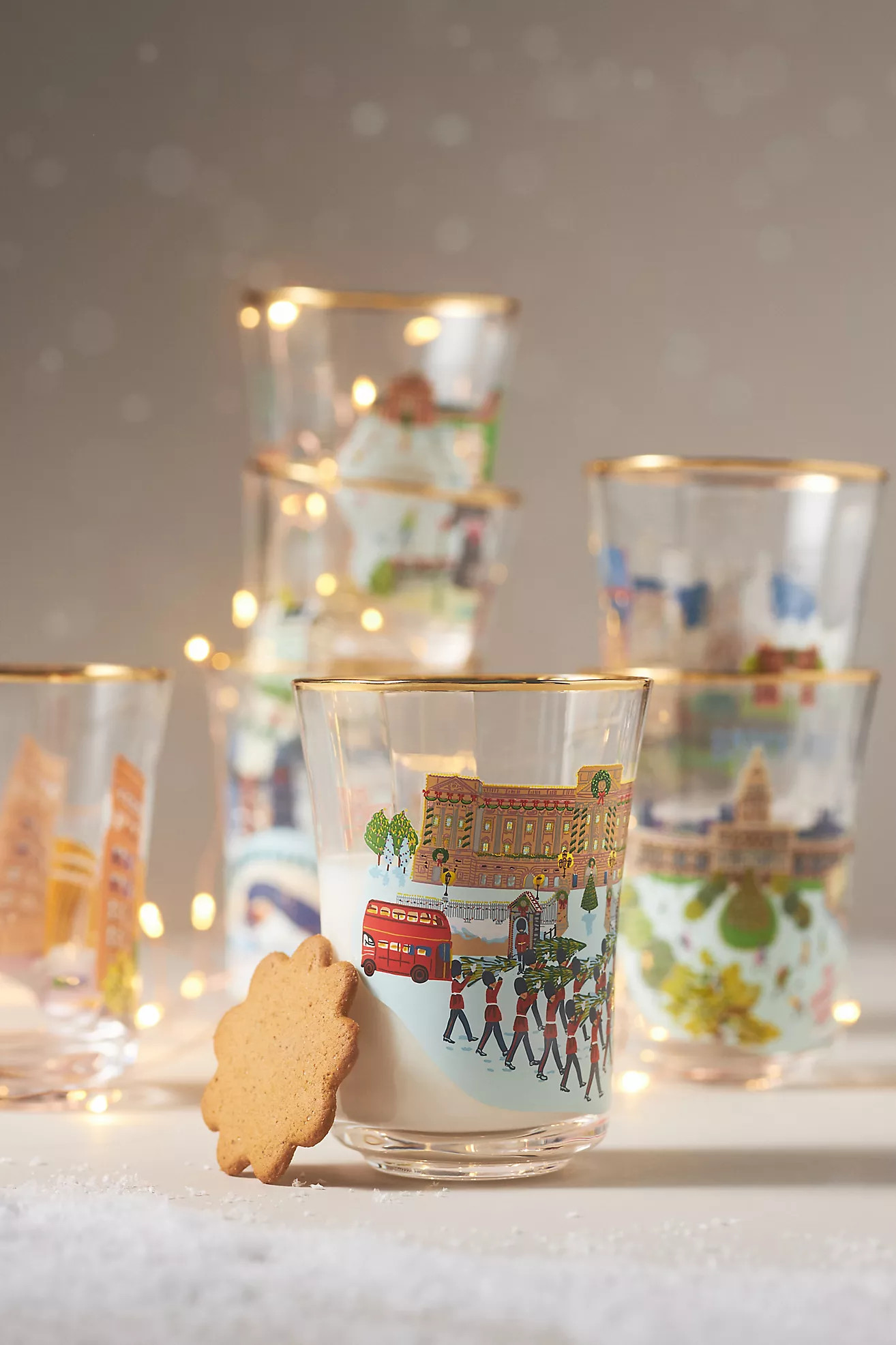 Holiday In the City Juice Glass | Anthropologie (US)