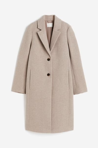Einreihiger Twillmantel - Beige - Ladies | H&M DE | H&M (DE, AT, CH, DK, NL, NO, FI)