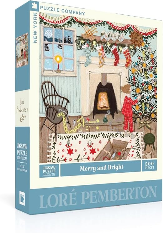 New York Puzzle Company - Loré Pemberton Merry and Bright - 500 Piece Jigsaw Puzzle for Family G... | Amazon (US)