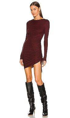Lovers and Friends Venetian L/S Dress in Red Wine from Revolve.com | Revolve Clothing (Global)