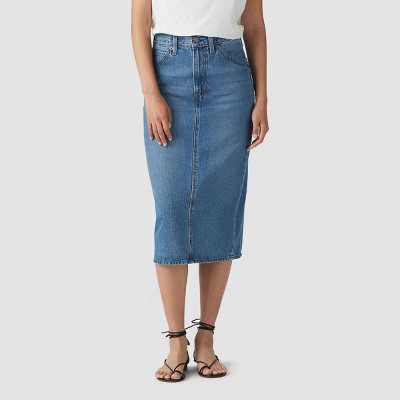 Levi's® Women's High-Rise Back Slit Skirt - Meadow Games 28 | Target