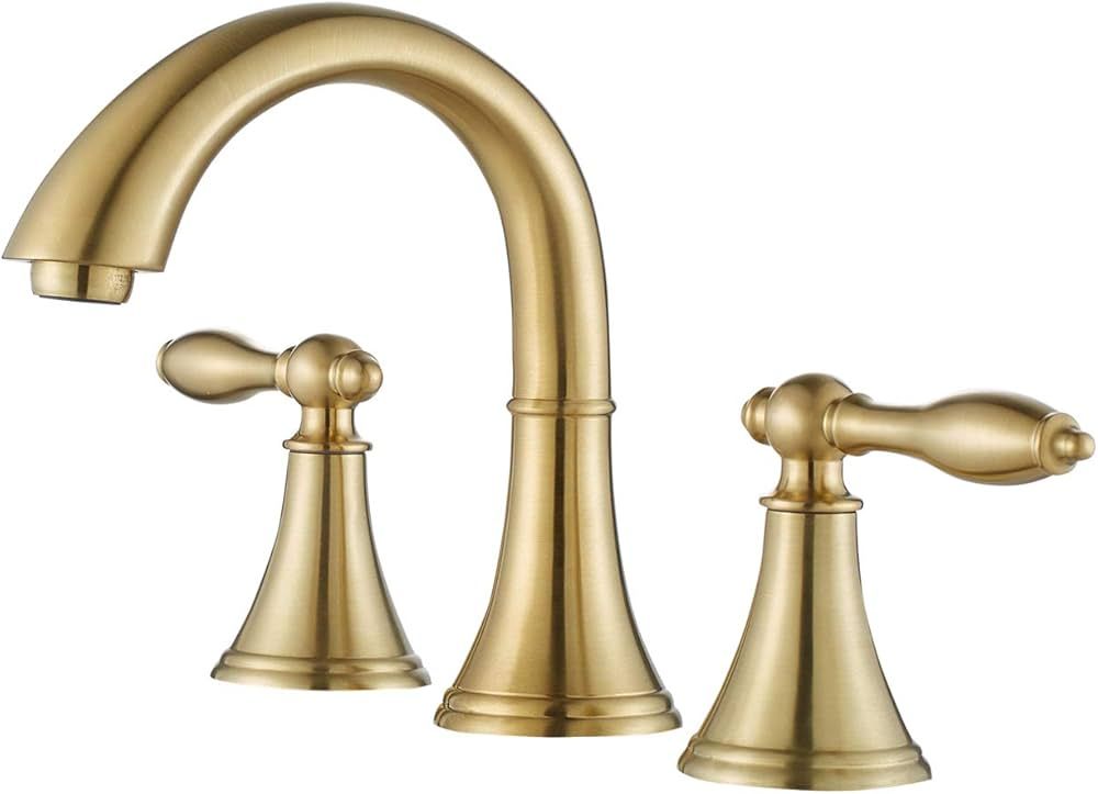 Vinnova Florence Two-Handle 8-Inch Widespread Bathroom Faucet, 106123-BAF-BG, Brushed Gold | Amazon (US)