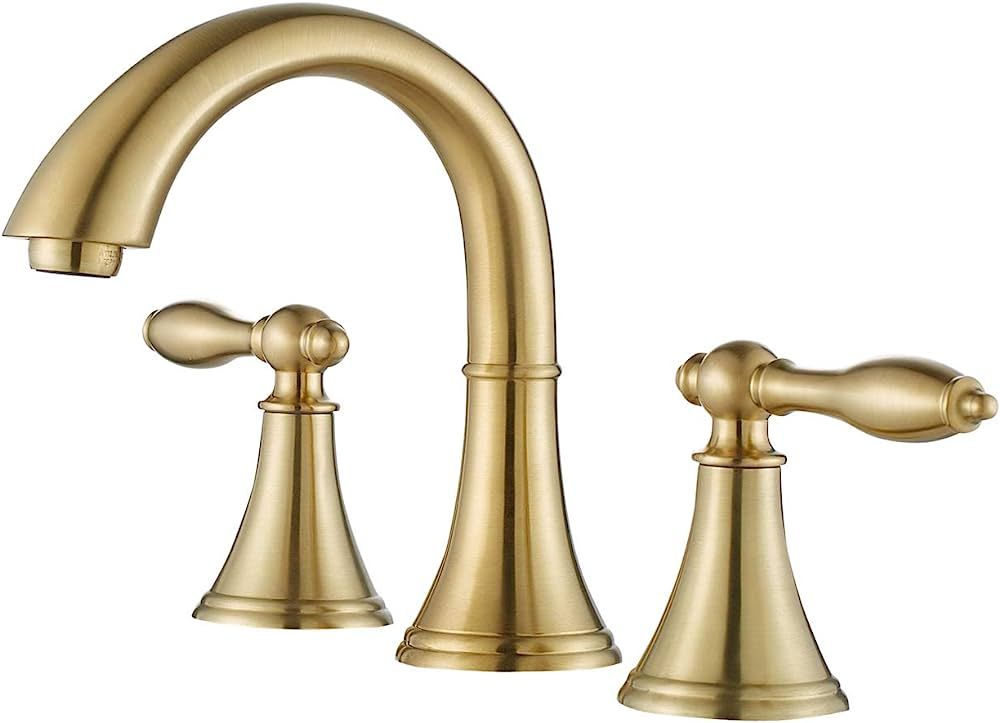 Vinnova Florence Two-Handle 8-Inch Widespread Bathroom Faucet, 106123-BAF-BG, Brushed Gold | Amazon (US)