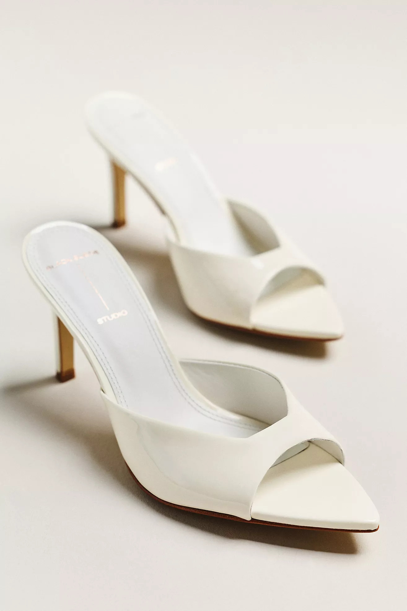 Black Suede Studio Brea 80 Mule Heels | Anthropologie (US)