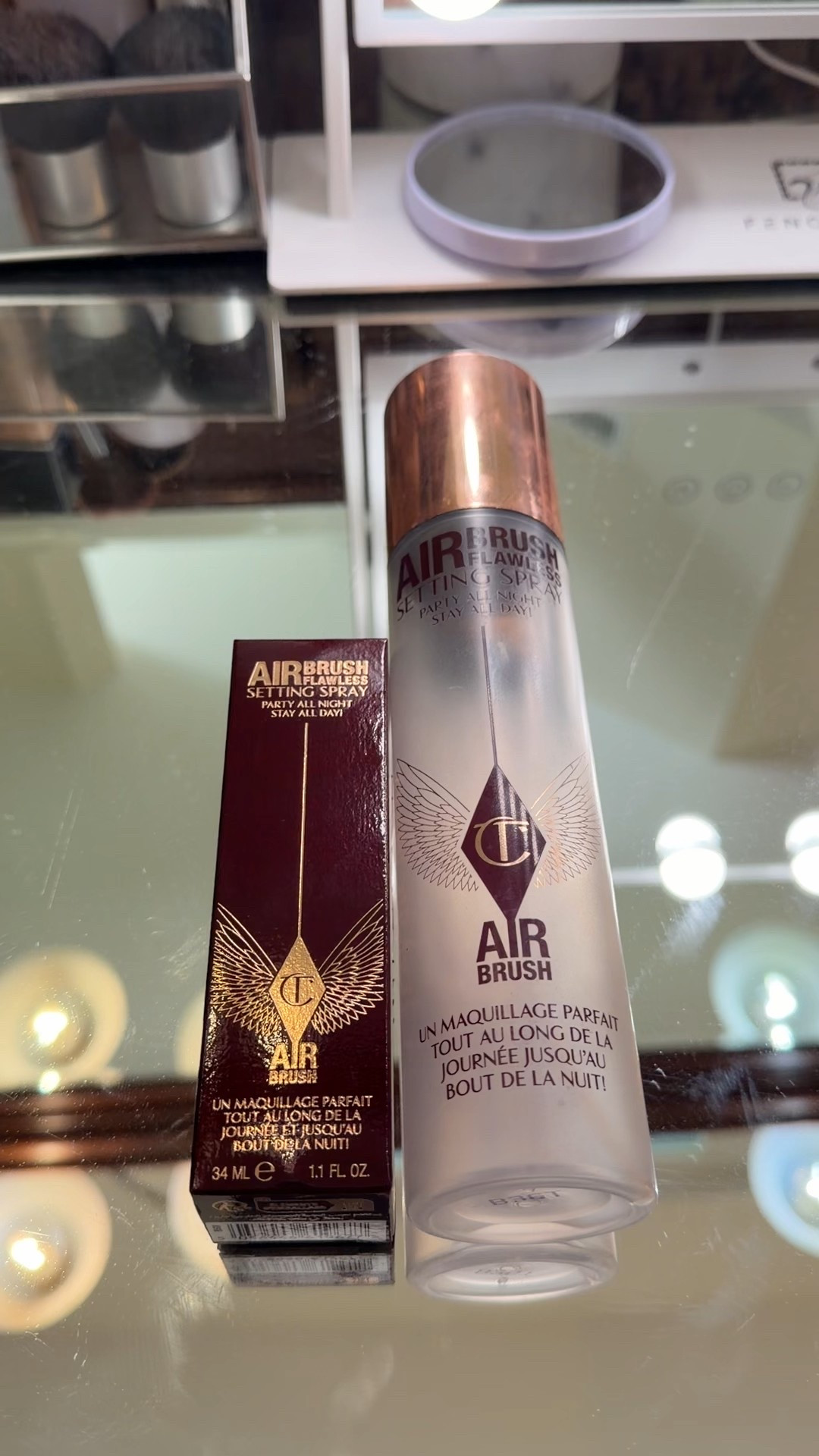 Prime. Intesify.  Set. 
* Apply before applying makeup.  
* Intesify eyeshadow or eyeliner.  
* Set after applying makeup. 

- Weightlessly sets makeup.
- Locks makeup into place for up to 16 hours.
-With Flawless Film Formers + Aloe Vera
- Hydrating, waterproof formula
- Delicate, uplifting, fresh + floral scent
- Travel size available  

#LTKdayinmylife #LTKOver40 #LTKBeauty