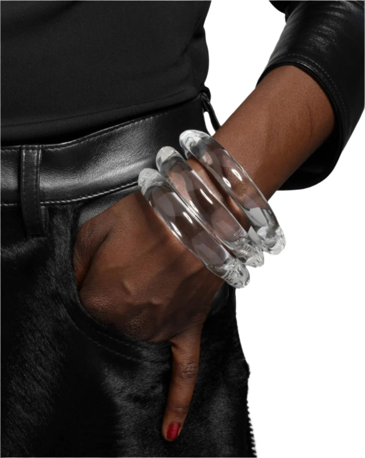 Clear Liquid Lucite Bangle Bracelet | Alexis Bittar | Alexis Bittar