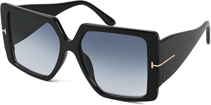 FEISEDY Retro Square Oversized Sunglasses Large Frame Sunglasses for Women Men B4036 | Amazon (US)