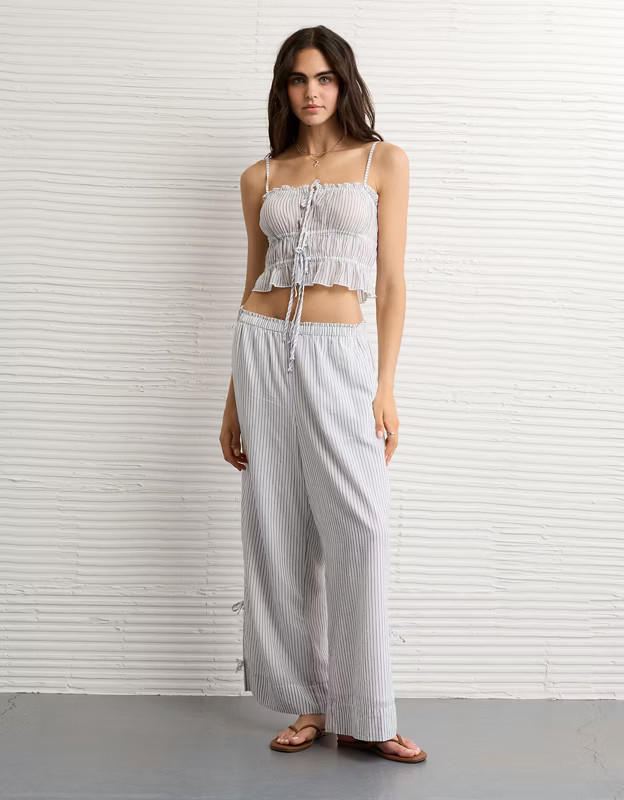 AE Stretch High-Waisted Tie Side Pull-On Pant | American Eagle Outfitters (US & CA)