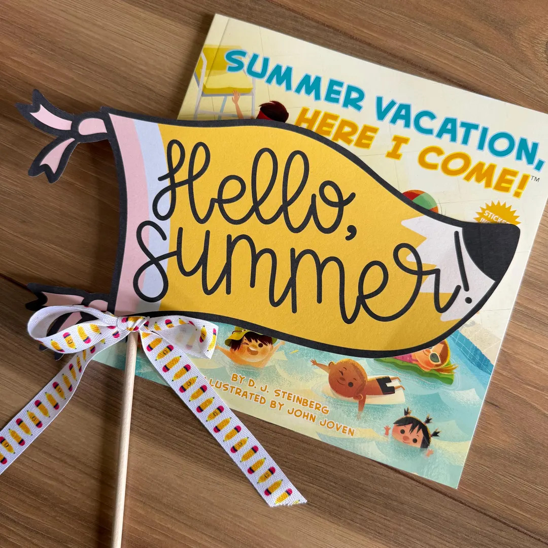 Hello Summer Pennant, Last Day of School Printable, Teacher Appreciation Gift Flag, End of School... | Etsy (US)