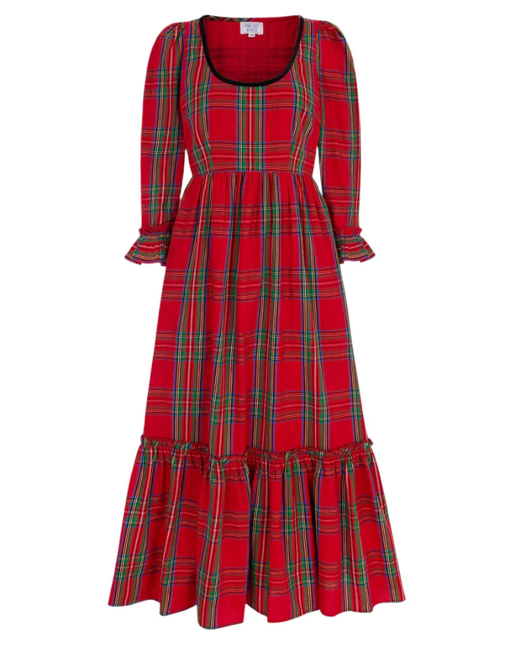 Ruby Tartan Carys Dress | Over The Moon