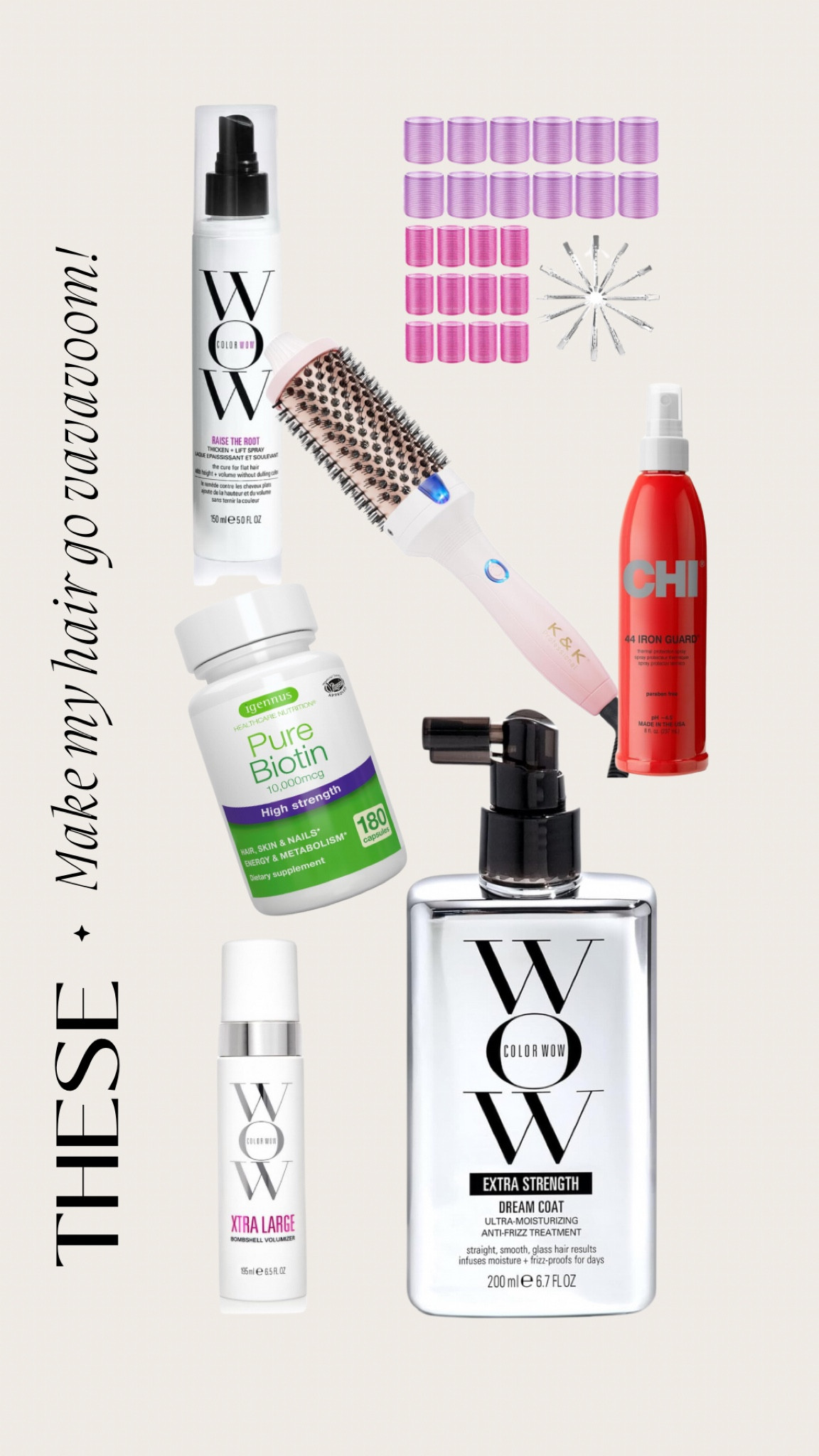 I went from having thick, voluminous hair during pregnancy to dull, flat hair, falling out postpartum. These products ya have helped put life back into my hair especially the Biotin! I also can’t live without my heated round brush—it gives you that “just got a blowout” look! It’s also on sale!!!! 

#LTKsalealert #LTKbeauty #LTKfindsunder100