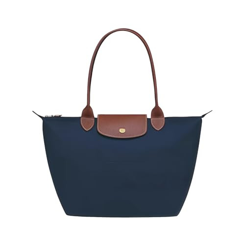 Women's Nylon Tote Bag, Large Capacity Waterproof Shoulder Bags, Spacious Handbag with Metal Zipper & Compartments | Amazon (US)