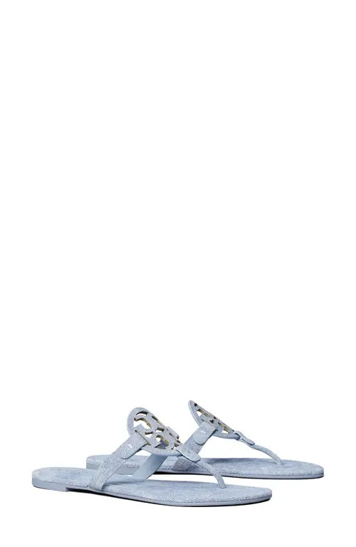 Tory Burch Miller Thong Sandal in Blue Cloud at Nordstrom, Size 5.5 | Nordstrom