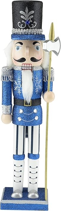 Clever Creations Blue Soldier 15 Inch Traditional Wooden Nutcracker, Festive Christmas Décor for... | Amazon (US)