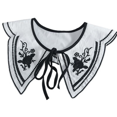 Cotton Fake Collar All-match Decorative Embroidered Lace False Shawl | eBay UK