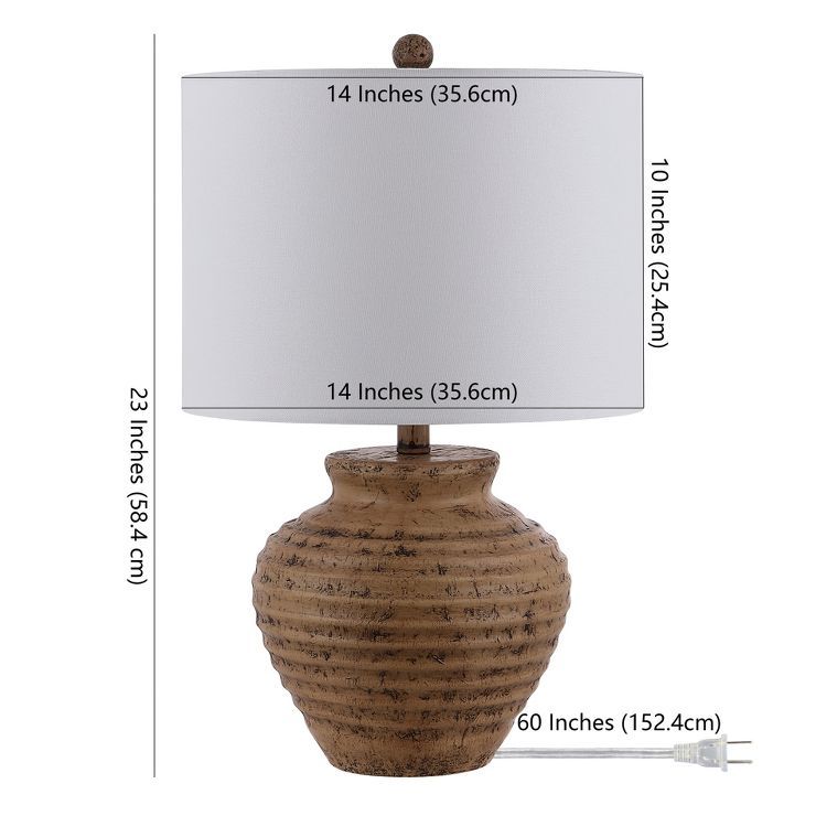 Kamryn Resin Table Lamp  - Brown - Safavieh. | Target