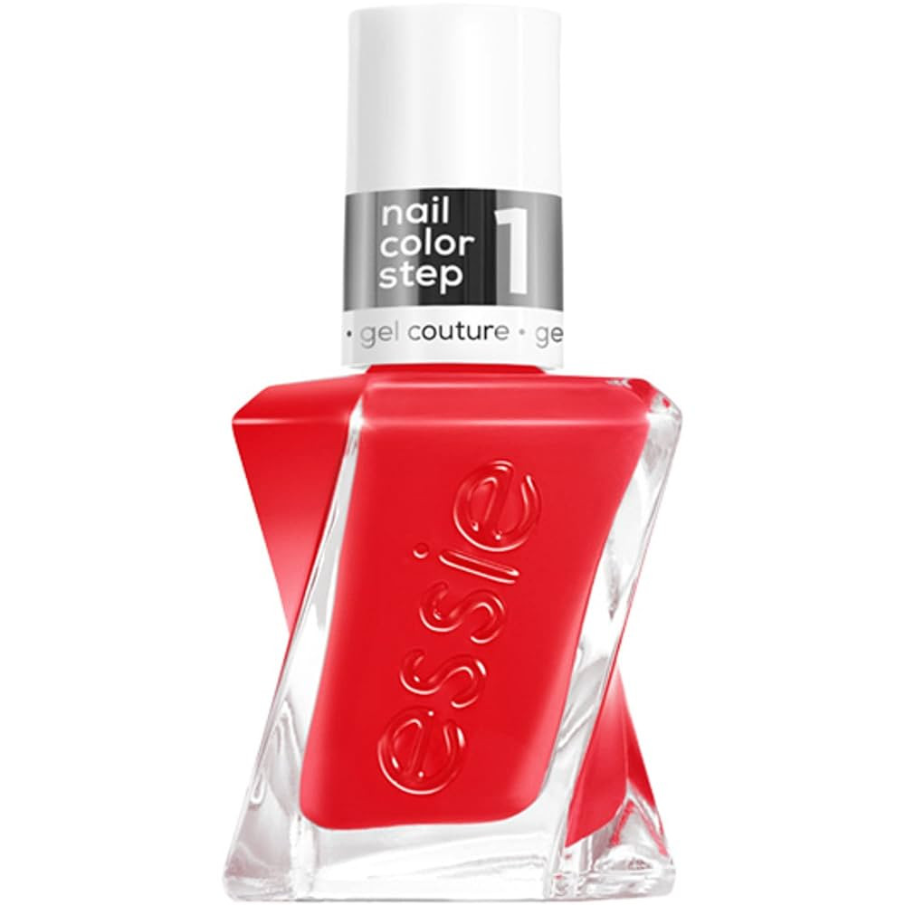 Essie Gel Couture Long-Lasting Nail Polish, 8-Free Vegan, Vibrant Red, Electric Geometric, 0.46 f... | Amazon (US)