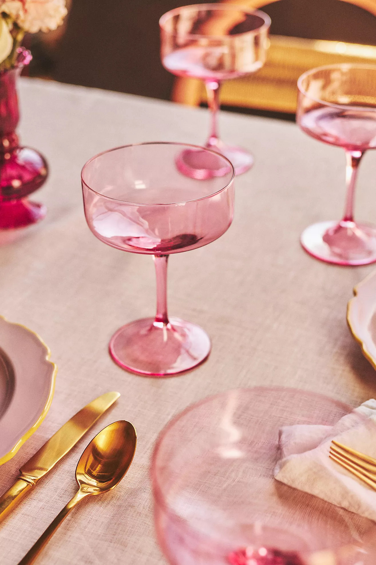 Morgan Coupe Glasses, Set of 4 | Anthropologie (US)