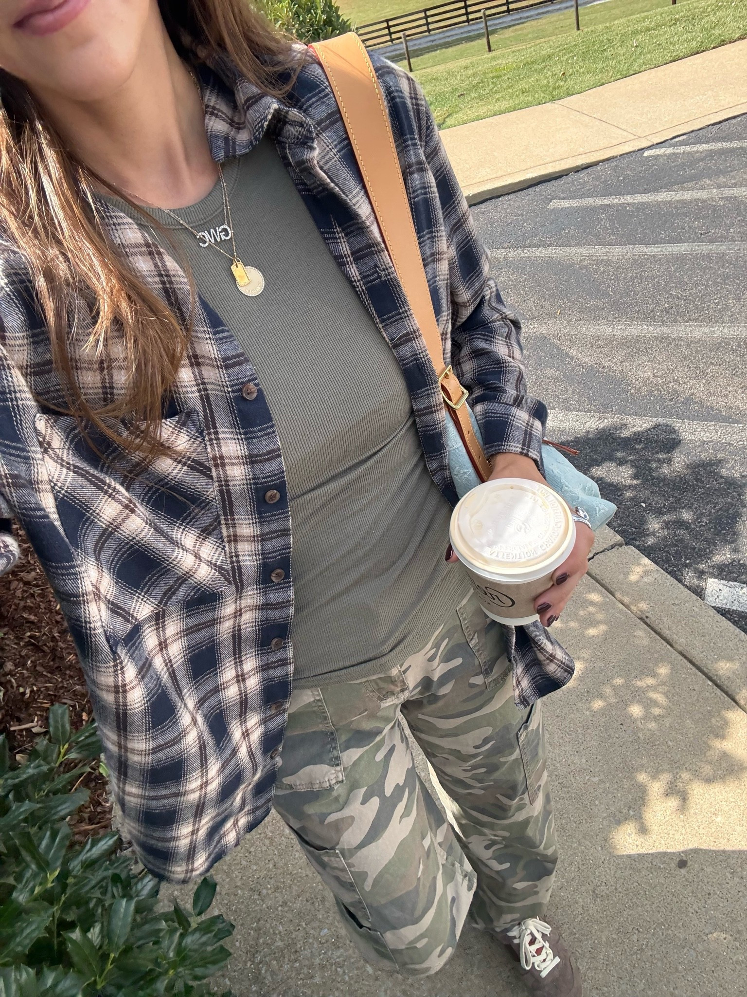 The perfect flannel and the $16 camo pants I can’t stop wearing. Size small in both. Fall outfit.

#LTKootd