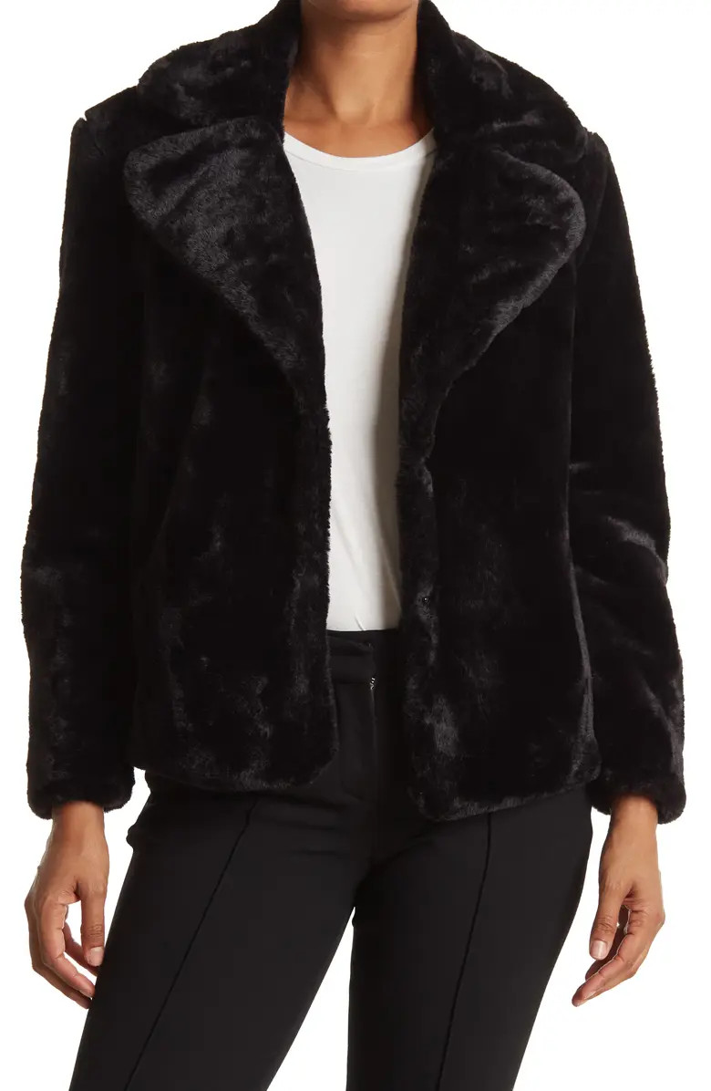 Nine West Short Faux Fur Jacket | Nordstromrack | Nordstrom Rack